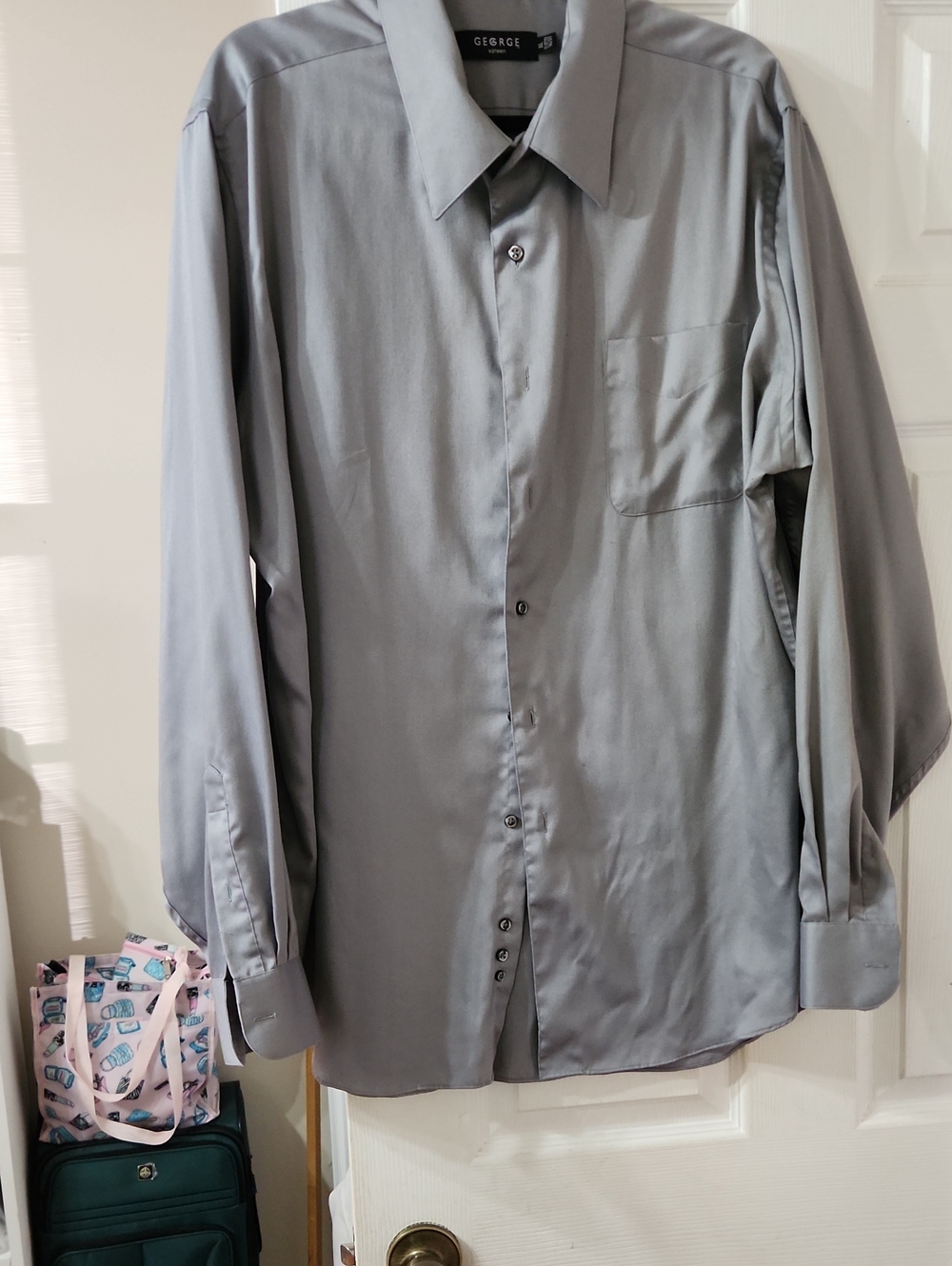 George Classic Long-Sleeve Dress Shirt - Gray